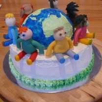 International Children's Day Cake 10" (D)